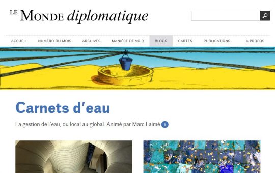 Capture page Carnets d'eau