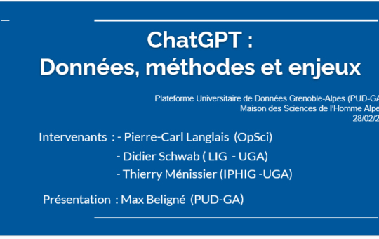 Chat GPT : Données, méthodes et enjeux