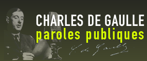 Image Charles de Gaulle paroles publiques