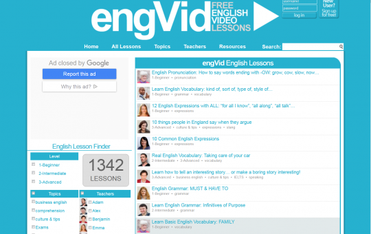 Capture site EngVid