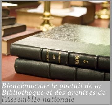Capture du site les archives de l'assemblée nationale