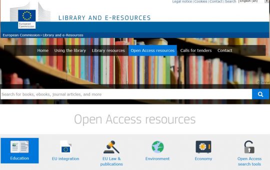 Capture d'écran Library and e-resources