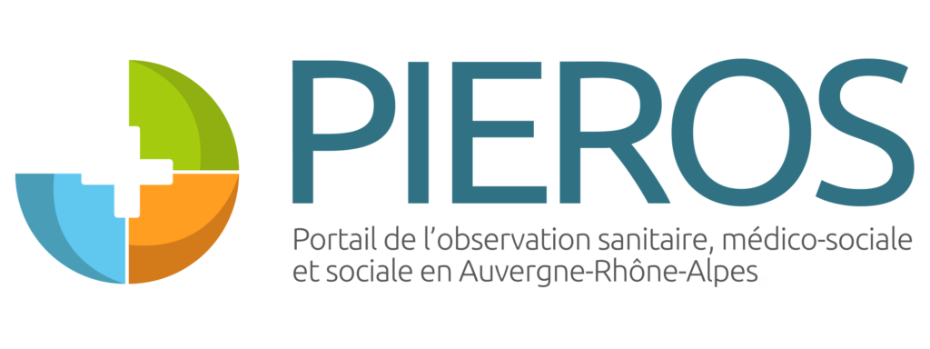 Logo PIEROS - Portail de l'observation sanitaire, médico et sociale en Auvergne-Rhône-Alpes