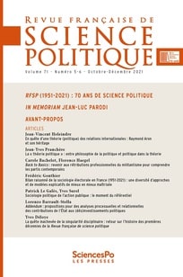 Image revue française de science politique