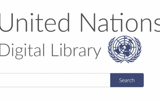 Logo united nations digital library