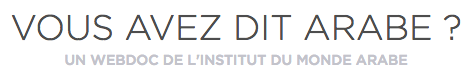 Vous avez dit arabe ?
