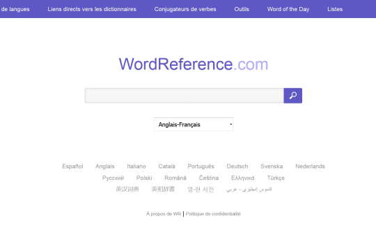 Capture site internet Word Reference